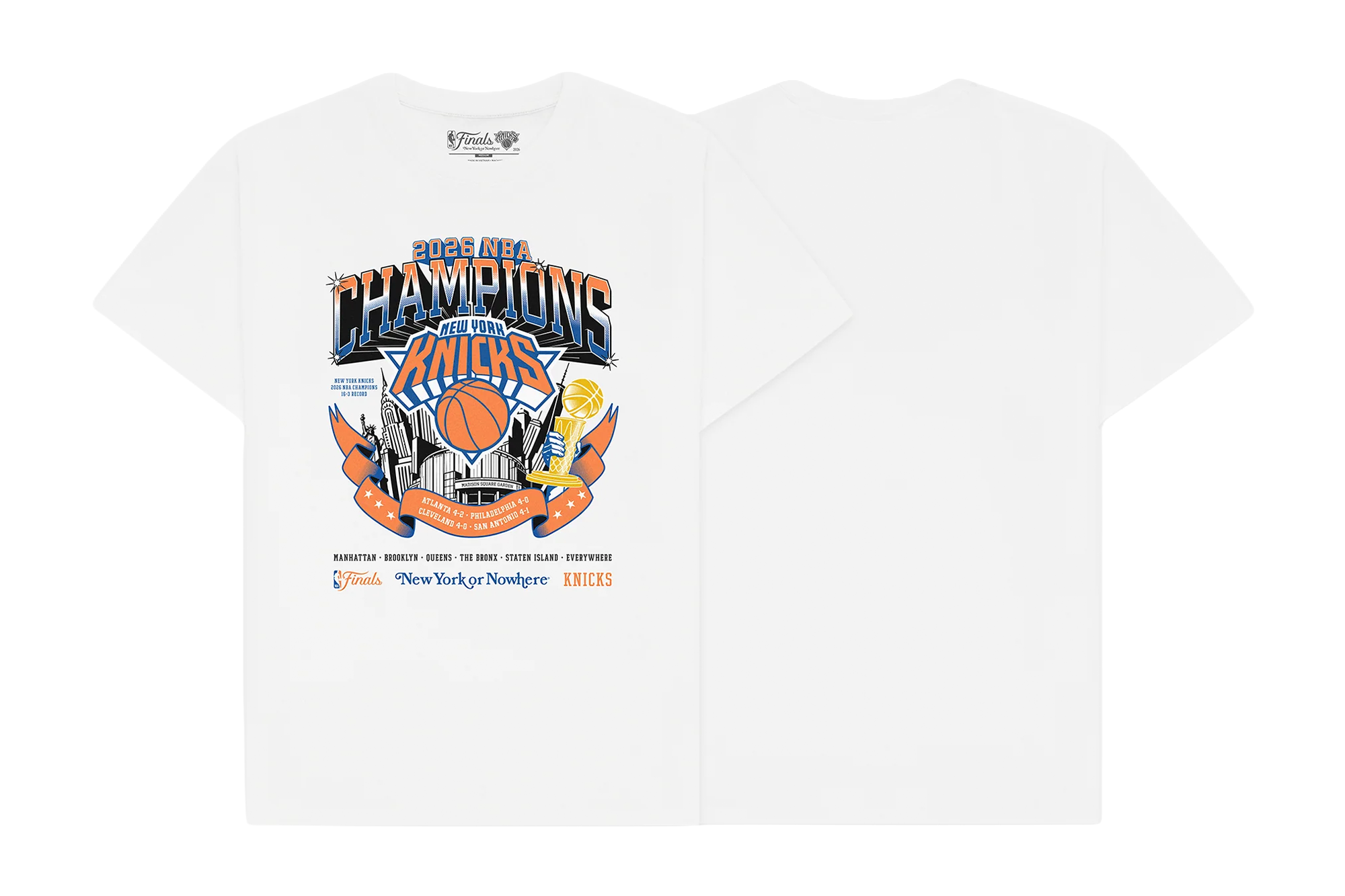 New York or Nowhere Knicks 2026 NBA Championship T-Shirt