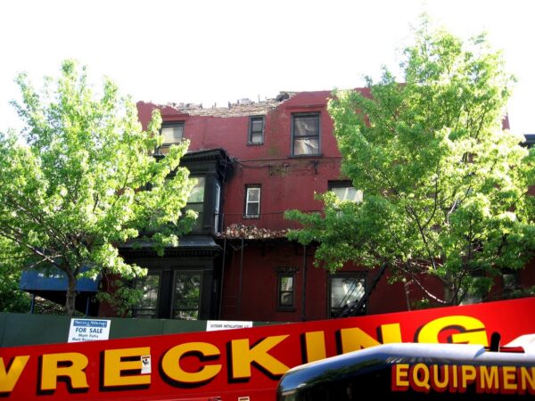 The former mansion as it was being demolished in May 2008. Photo: MK Metz, McBrooklyn blog