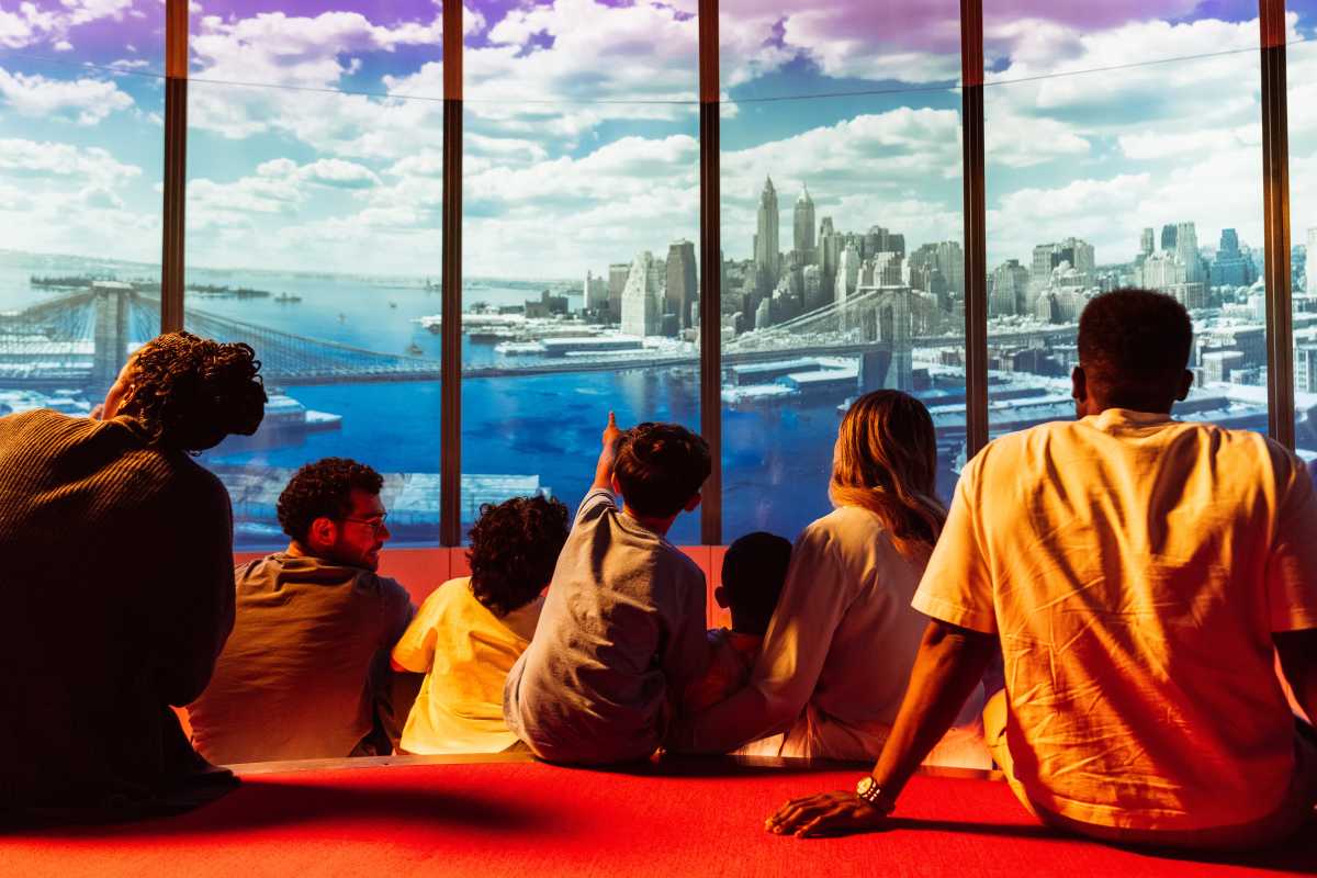 "Times Travel" immersive walkthrough experience at One Times Square.