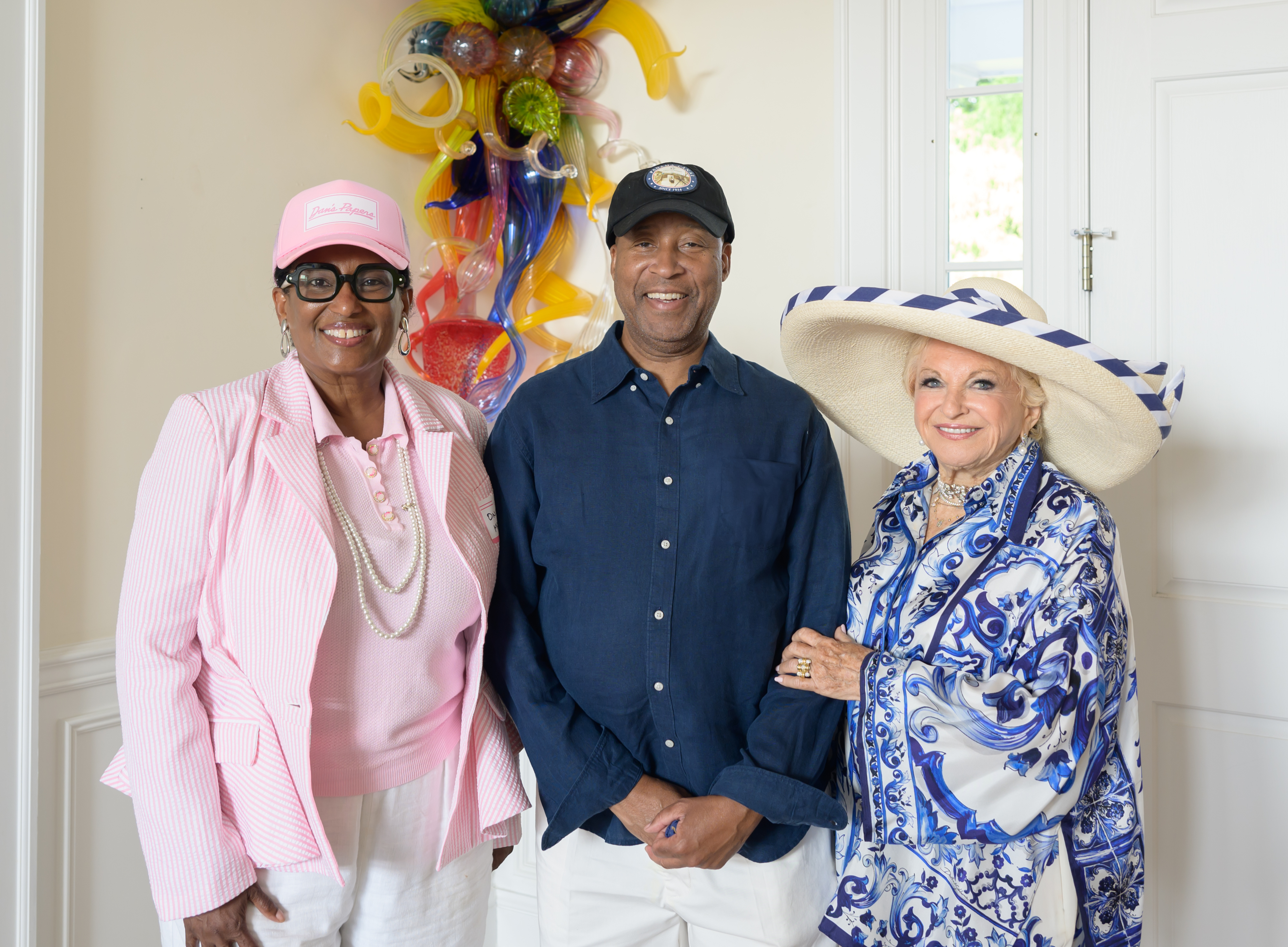 Onida and Greg Mayers with Victoria Schneps