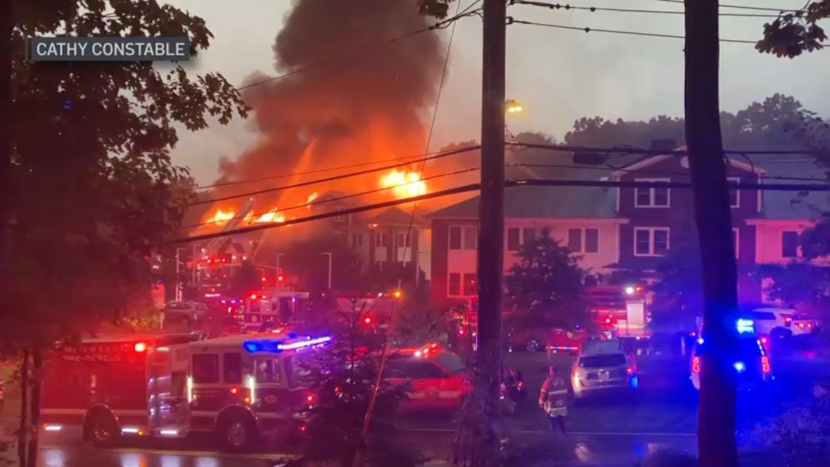 Families evacuated after suspected lightning fire in Ossining – NBC New York