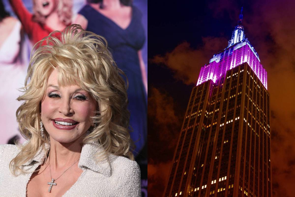 The Empire State Building is lighting up pink for Dolly Parton tonight