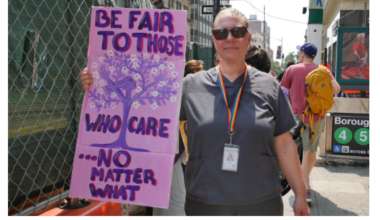 Planned Parenthood Workers ‘Call For Better Pay’ At City-Wide Picket