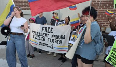 Brooklyn protesters monthly picket to free President Maduro and First Lady Flores — Fight Back! News