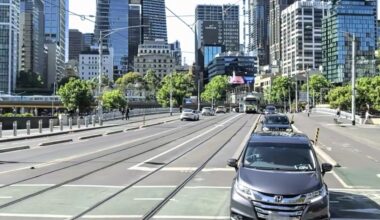 Queens Bridge Street lane closures for tram works