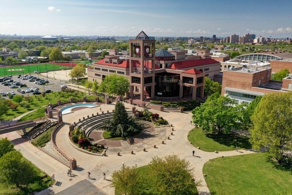 An aerial view of the Queens College campus. Photo: Courtesy of Queens College