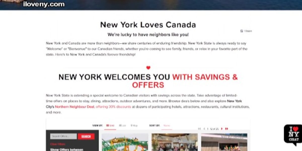 NY’s new bid to woo Canadian tourists amid escalating trade war, ‘Lake America’ rhetoric