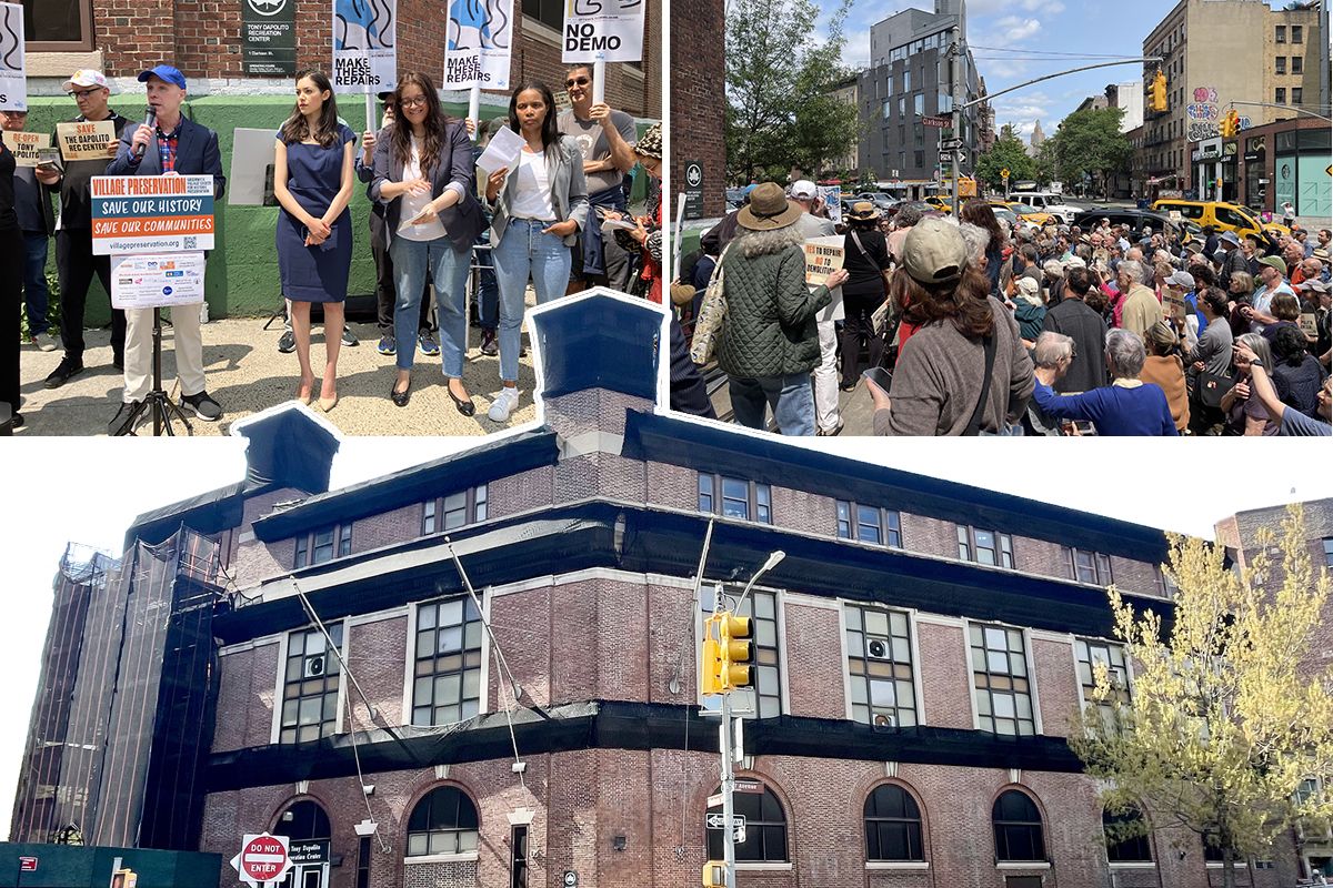 Dapolito Update: Speak Up at September 9 Community Board Hearing; Community Groups Demand Center’s Preservation