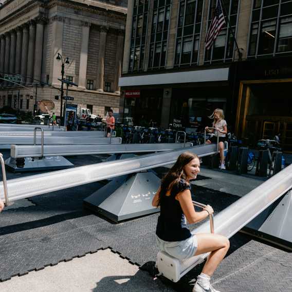 Free Giant Musical Seesaws Take Over Herald Square 