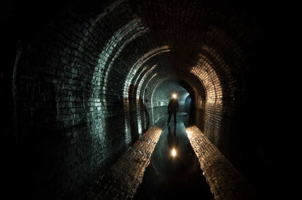 Steve Duncan in the Old Croton Aqueduct.