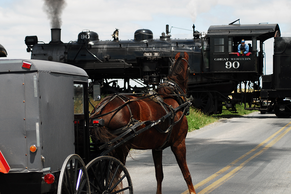 Strasburg Rail Road horse and buggy