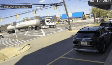 Overturned tanker spills thousands of gallons of gas in Queens – NBC New York