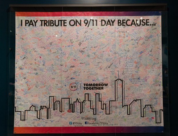 A new exhibit at The 9/11 Museum, "In Their Honor: 25 Years of 9/11 Inspired Service," is pictured Monday, Aug. 31, 2026, in Manhattan, New York. (Barry Williams/ New York Daily News)