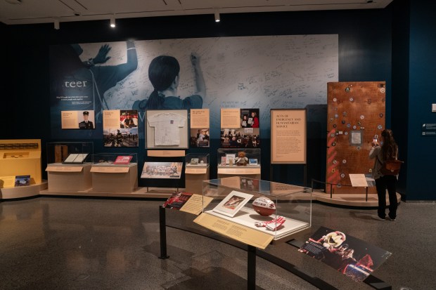 A new exhibit at The 9/11 Museum, "In Their Honor: 25 Years of 9/11 Inspired Service," is pictured Monday, Aug. 31, 2026, in Manhattan, New York. (Barry Williams/ New York Daily News)