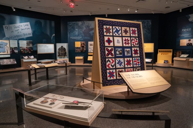 A new exhibit at The 9/11 Museum, "In Their Honor: 25 Years of 9/11 Inspired Service," is pictured Monday, Aug. 31, 2026, in Manhattan, New York. (Barry Williams/ New York Daily News)