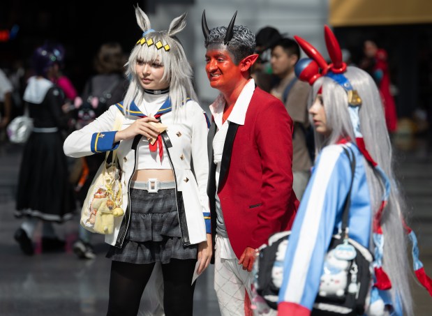 People enjoy Anime NYC 2026 at the Jacob Javits Center in Manhattan on Friday, Aug. 21, 2026, in New York City. (Barry Williams/ New York Daily News)