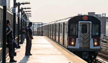 Man, 35, stabbed in gut during fight with five men at Queens subway stop