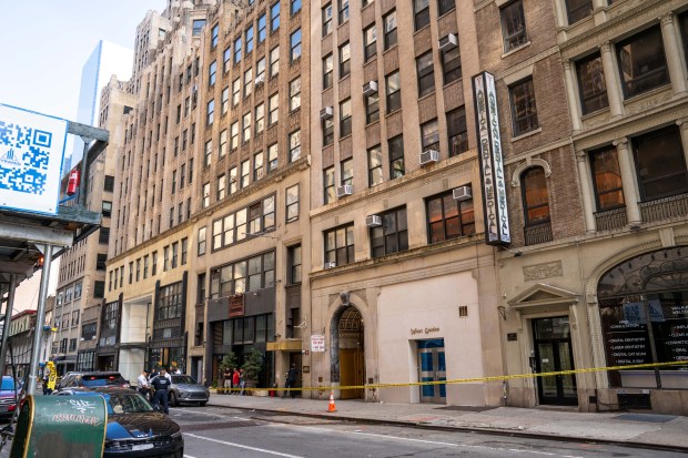 A man was shot multiple times inside an underground "after hours" club on W. 30th St. near 8th Ave. in Manhattan early Saturday, Aug. 8, 2026. (Theodore Parisienne / New York Daily News)