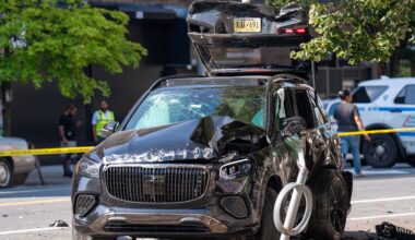 Cops arrest Mercedes-Benz driver in blistering upper Manhattan drag race crash