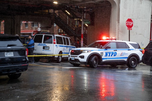 Police investigate after Trojan Hart was fatally shot on Sagamore St. in the Bronx on Aug. 3.