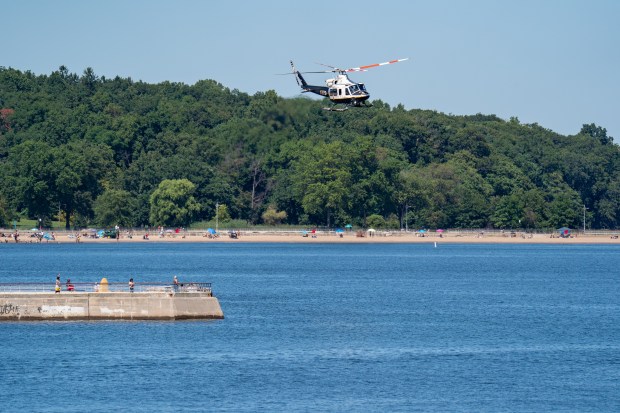 An explosion destroyed a boat that was docked at the City Island Marina in the Bronx on Saturday August 29, 2026. 1356. (Theodore Parisienne / New York Daily News)
