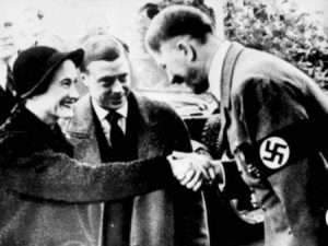 The Duke of Windsor and Wallis Simpson visiting Hitler, 1937 (BBC)