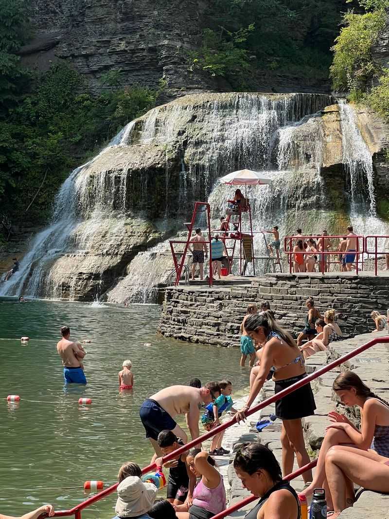 The Natural Swimming Hole With A Diving Board