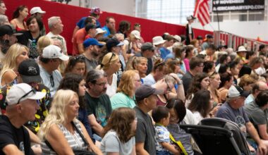 crowded seats at the state fair