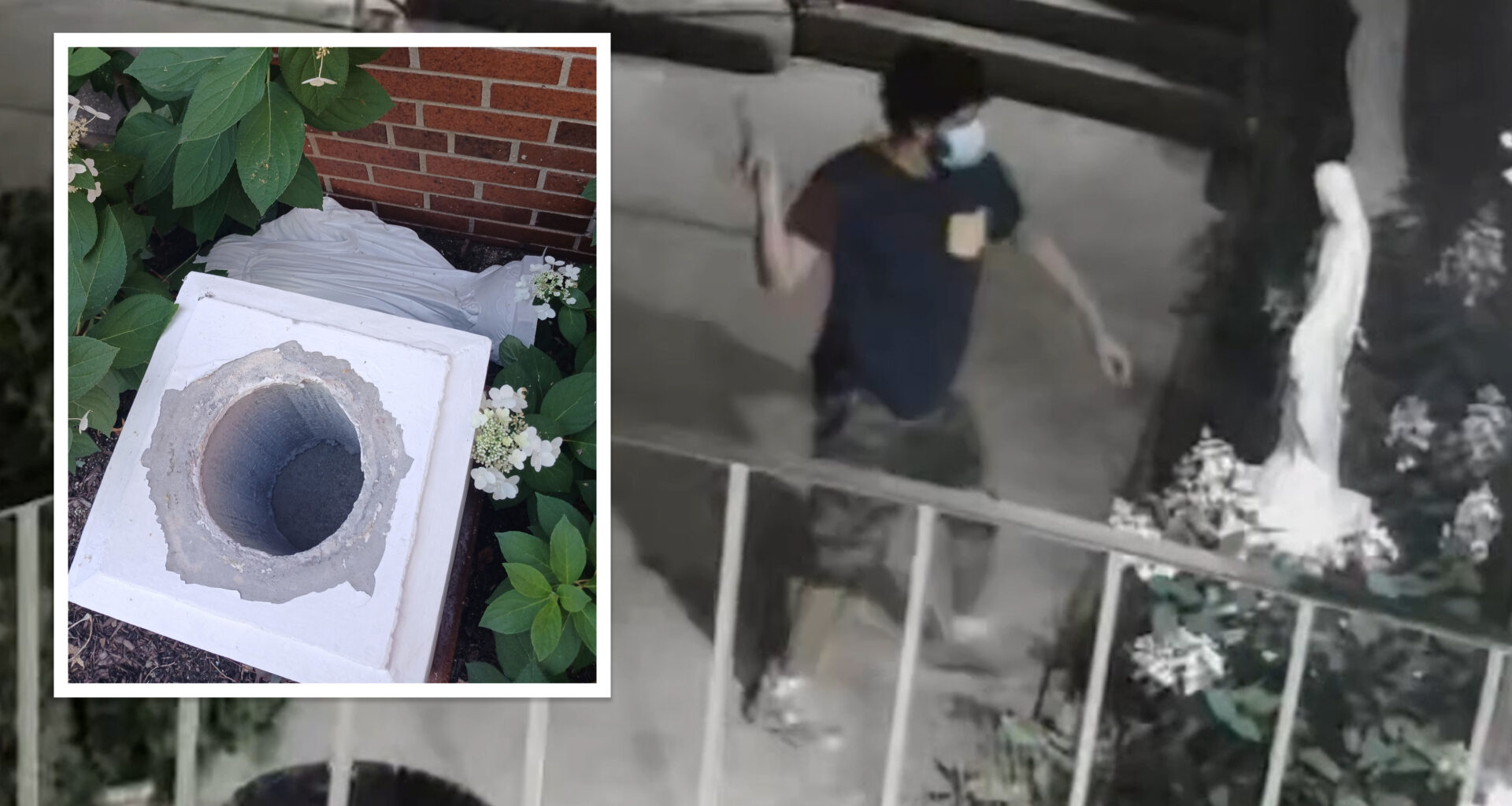 VIDEO: Hammer-wielding vandal beheads Virgin Mary statue in Queens church hate crime
