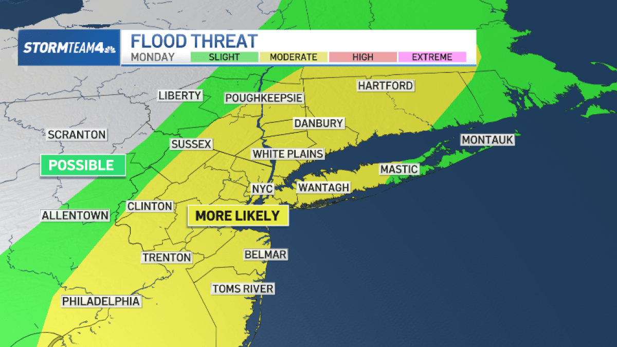 Flash flooding threatens NYC, NJ Monday: What to know – NBC New York