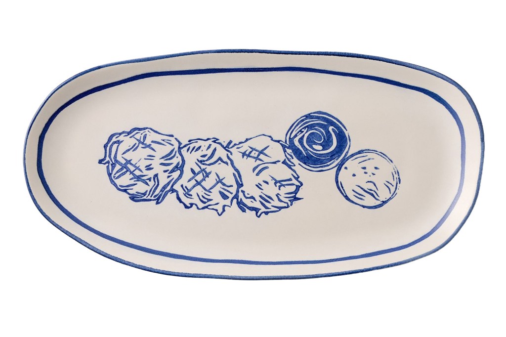 West Elm x Russ & Daughters Ceramic Latke Serving Platter