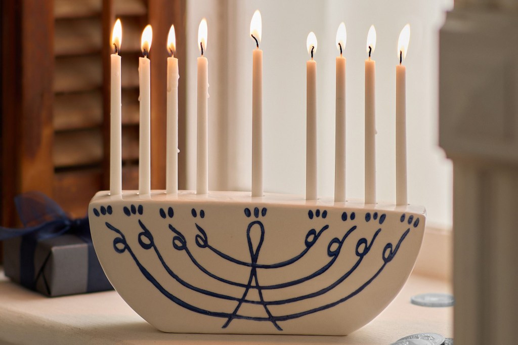 West Elm x Russ & Daughters Ceramic Menorah