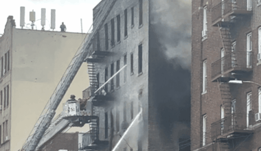 1 dead, 14 injured in 5-alarm Bronx fire sparked by apparent explosion