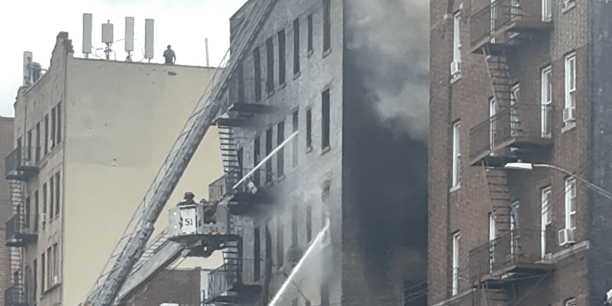 1 dead, 14 injured in 5-alarm Bronx fire sparked by apparent explosion
