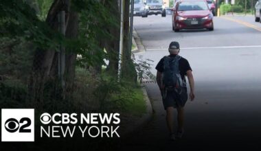 Long Island man nears end of walk across New York state