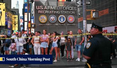 Woman shot by US police after 2 people stabbed in New York’s Times Square