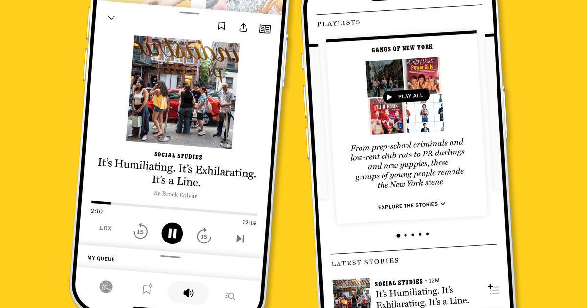 Introducing the ‘Listening’ Tab on the New York Magazine App