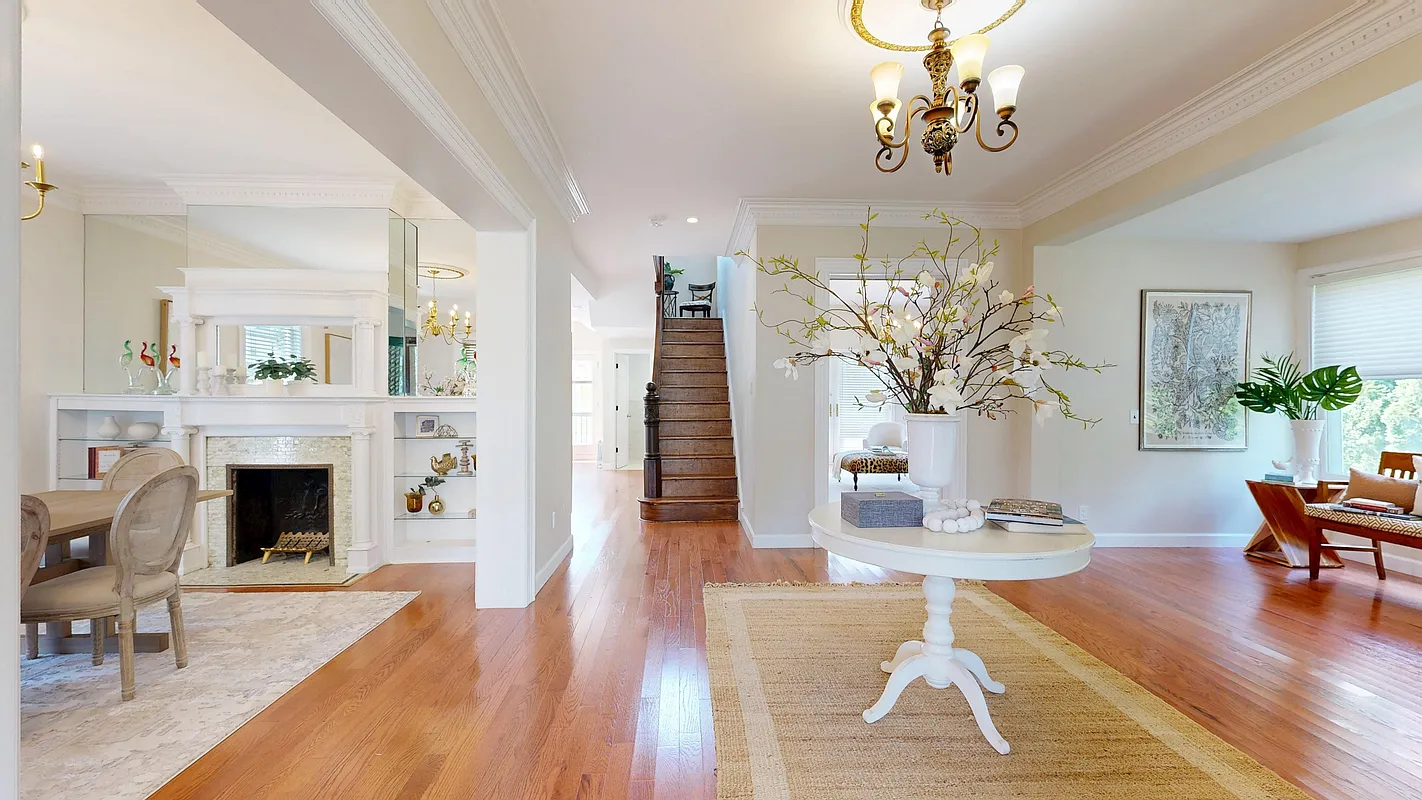 bay ridge interior with a mantel