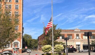 Why are flags at half-staff in New York and across the country?