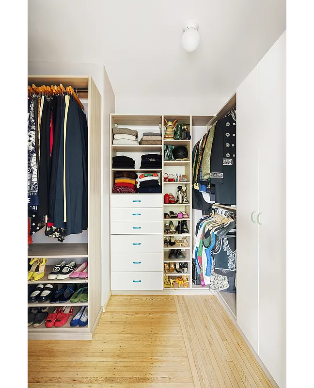 walk-in closet with built-in storage