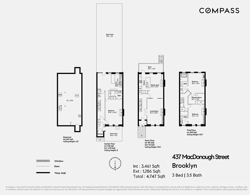 floorplan showing a duplex with a garden rental