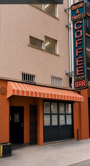 A rendering of the exterior of Bernie and Herb’s without the scaffolding.