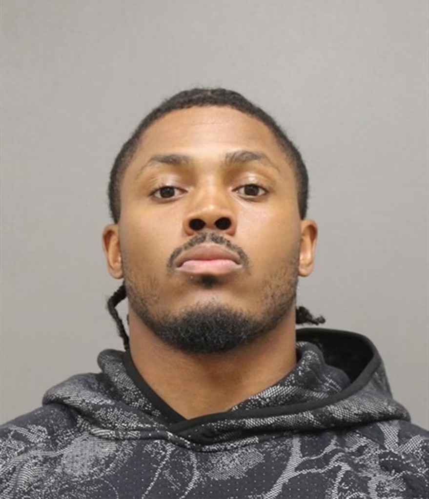 A mugshot photo of Packers running back Josh Jacobs after his arrest in Wisconsin on a slew of charges, including domestic abuse on Tuesday, May 26, 2026. 