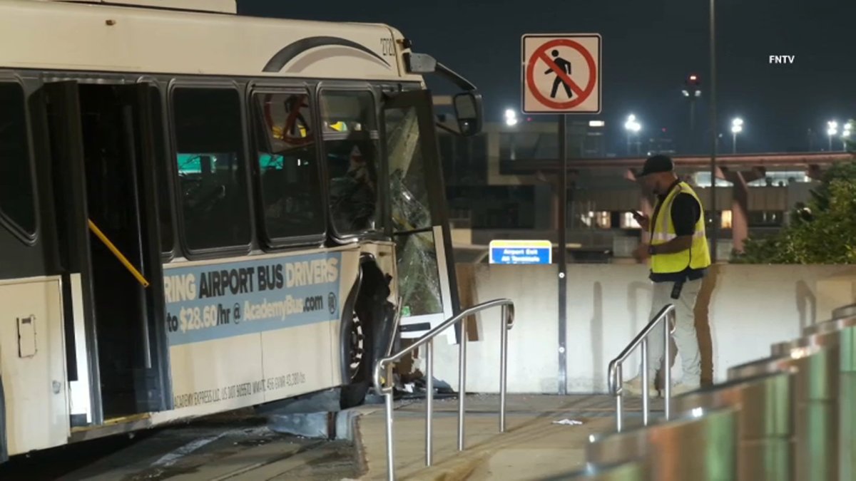 Newark Airport bus crash injures 13 people: What to know – NBC New York