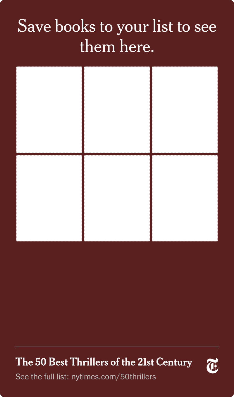 A card for tracking the thrillers you’ve read