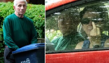 Fauci's fed-up wife flips the bird as ex-top doc miserably takes out trash hours after contempt vote