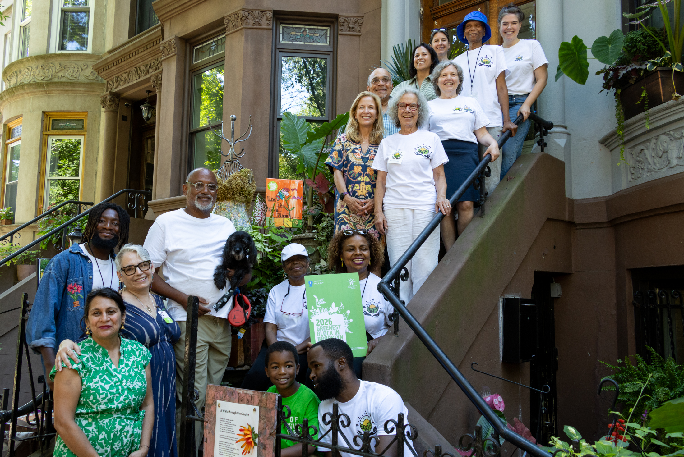 people on a stoop
