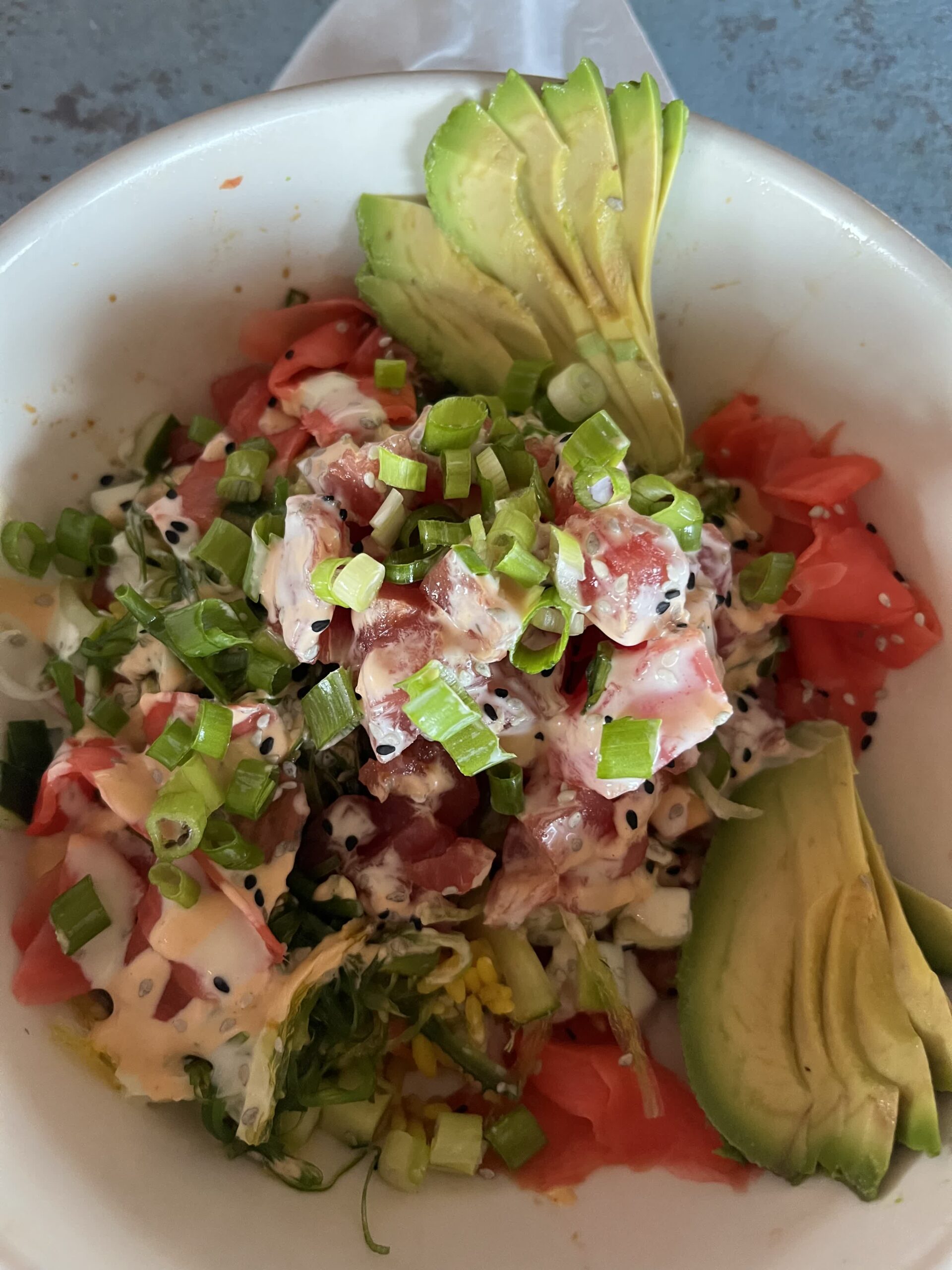 Tuna poke at Swordfish Grill