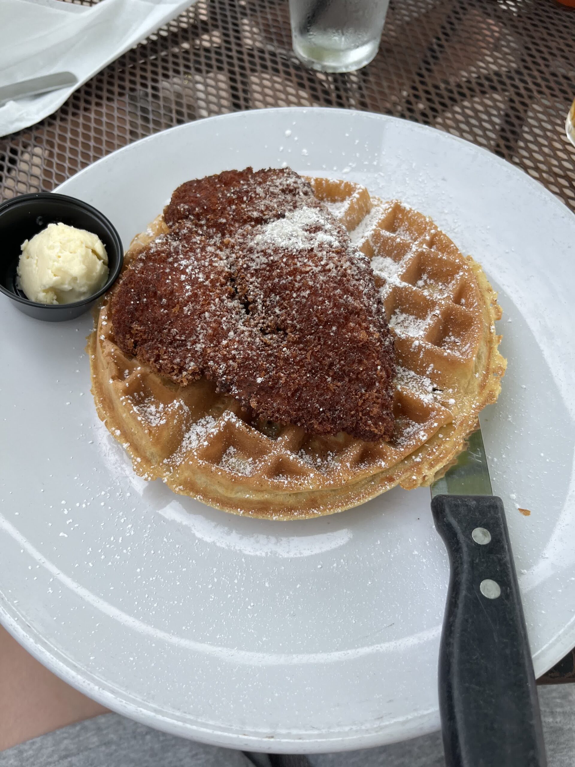 Chicken and waffles at Sage Biscuit Café