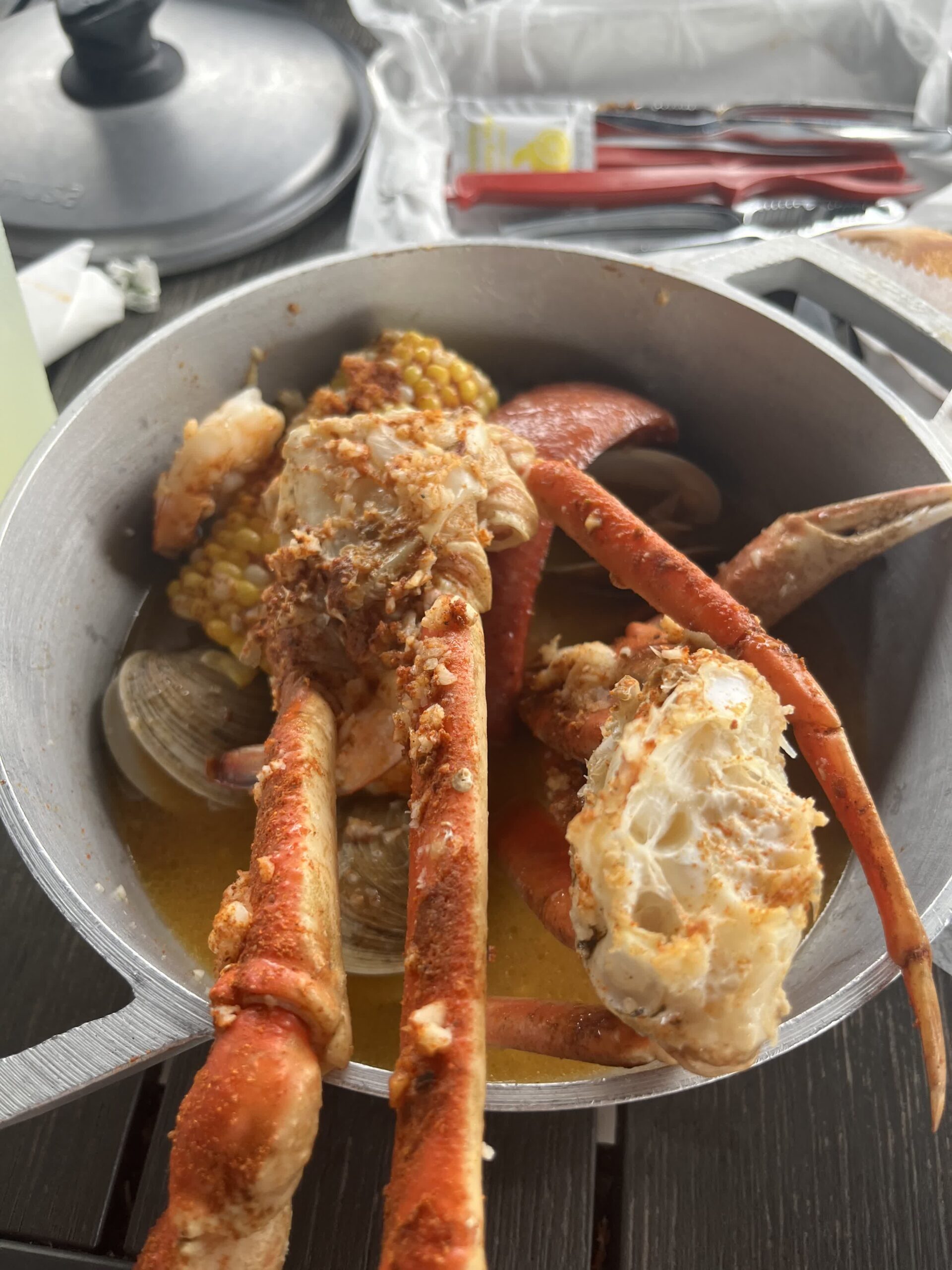 Seafood boil at the Cortez Kitchen